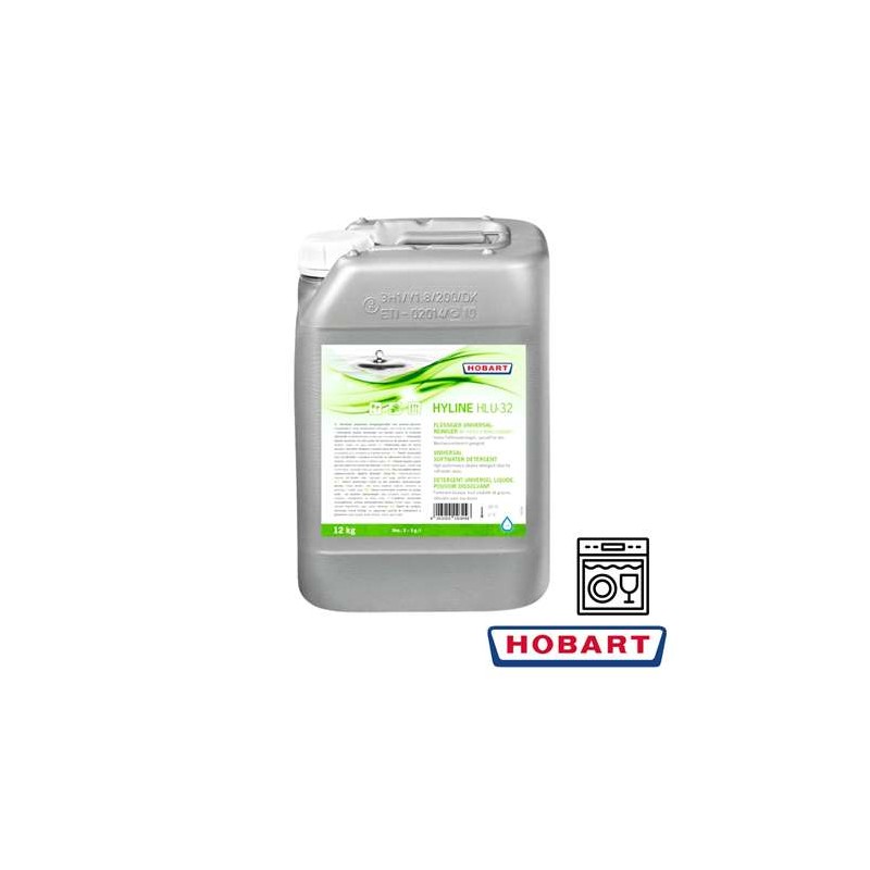 HLU-32 - [12KG] - HOBART - DÉTERGENT SANS CHLORE - EAU DOUCE