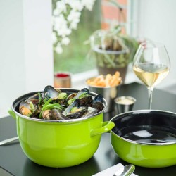 Cocotte à Moules Cosy and Trendy Verte  2,8L - 18 cm