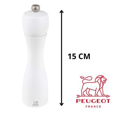 Moulin à Sel Peugeot Tahiti Blanc Mat 15 cm