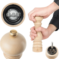 Moulin à Poivre Peugeot Paris U'Select Bois Naturel 22 cm - En fonction