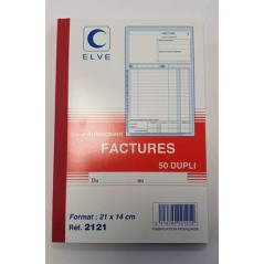 CARNET FACTURES 50 DUPLICATA 210X140