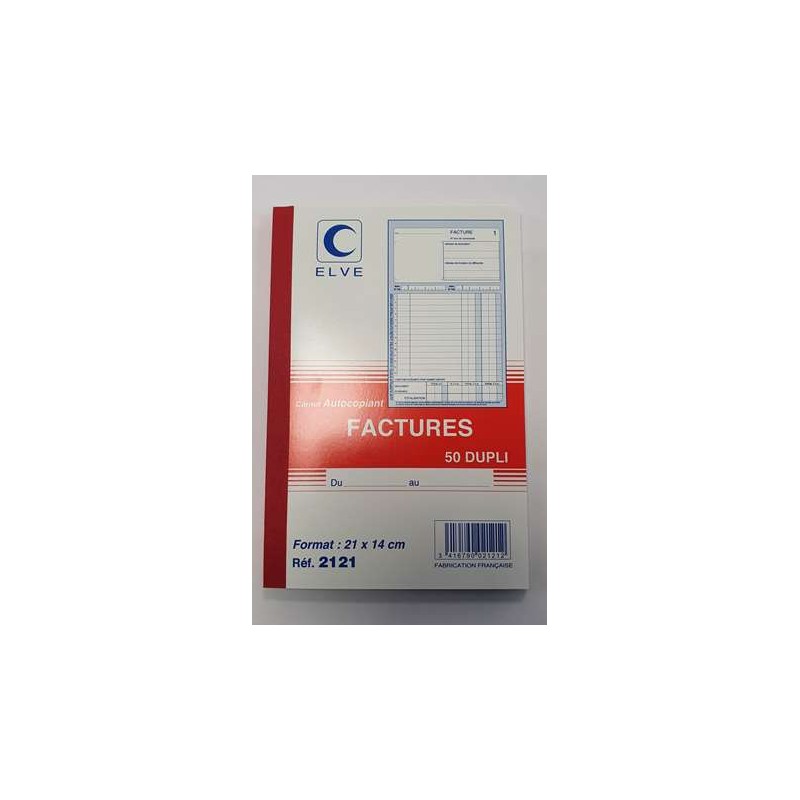 CARNET FACTURES 50 DUPLICATA 210X140