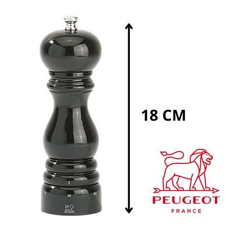 Moulin à Poivre Peugeot Paris U'Select 18 cm - Laqué Noir