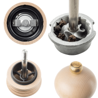 Moulin à Sel Peugeot Paris U'Select Naturel 12 cm - Bois Durable - Mécanismes