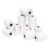 Vue rapprochée d’un rouleau blanc avec mandrin 12 mm.