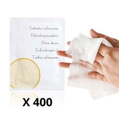 X400 Rince doigts GFL - Lingette parfum citron - Sachet de 2