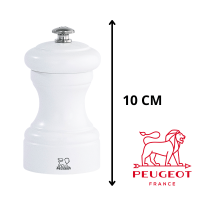 Moulin à sel Peugeot Bistro Blanc Mat 10 cm - Style français