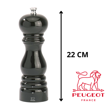 Moulin à Poivre Peugeot Paris U'Select Laqué Noir 22 cm