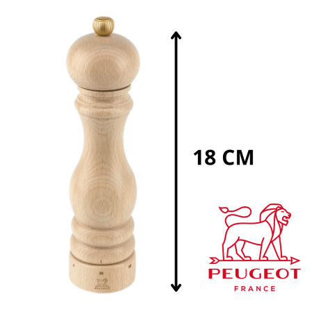 Moulin à Sel Peugeot Paris U'Select Bois Naturel 18 cm