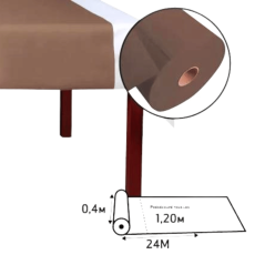 Tête à Tête Spunbond 24m Chocolat - Rouleau Prédécoupé