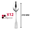Cuillère de table : (210 mm) - Acier inoxydable / Vieux Paris Satiné