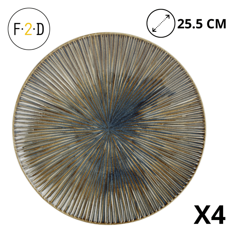 Assiette Plate 25,5 cm - Collection Forest Halo