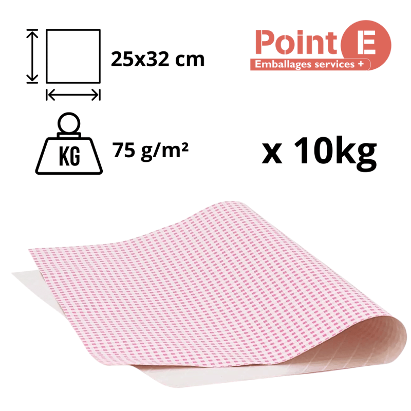 Feuilles Papier Duplex DUPX2532 - 25 x 32 cm - Rose