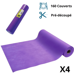 Tête à Tête Spunbond 24m Violet Prune - Rouleau Prédécoupé