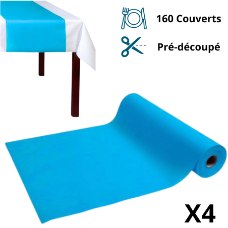 Tête à Tête Spunbond 24m Turquoise - Rouleau Prédécoupé