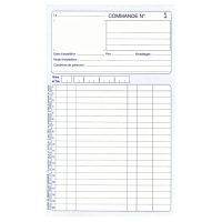Carnet de Commande ELVE - Format A5 (210 x 140 mm) - Autocopiant - Feuillet intérieur