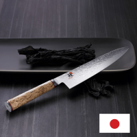 Miyabi 5000 MCD Shotoh - Couteau d’Office Japonais - Lame 9 cm - Vue sur fond noir en situation