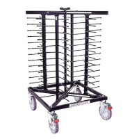 Échelle Mobile Porte-Plats Jackstack - Capacité 52 Assiettes - Vue d'ensemble du chariot mobile sans assiettes