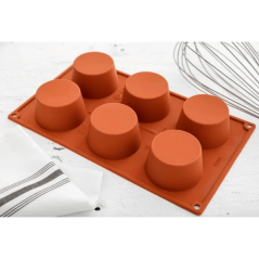 GASTROFLEX - Plaque GN 1/3 (325x176) - 6 Muffins Ø 7 cm - Matfer