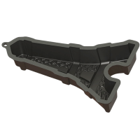 Tour Eiffel Moul'Flex en Silicone - Noir - De Buyer - Vue retournée creux