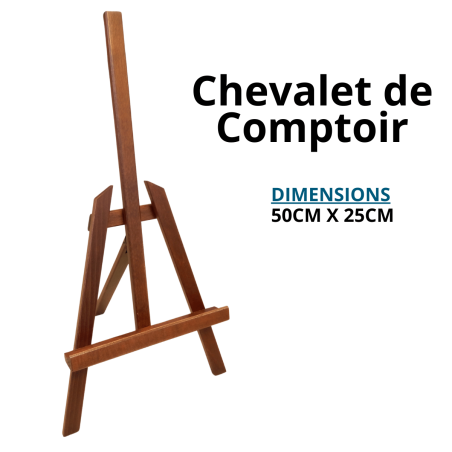 Chevalet de table action, chevalet de bureau, chevalet de table bois