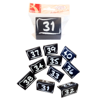 Chevalets de Table - Noir - « À la Craie » (N°31 à 40) – Lot de 10 - Vue éclatée
