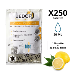 JEDOR 2D - CITRON - [250X20ML] - Détergent en Dosettes - Vue dosette