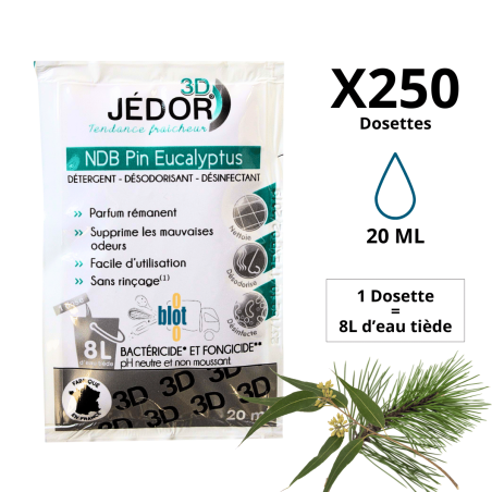 JEDOR 3D - PIN / EUCALYPTUS - [250X20ML] - Détergent / Désinfectant