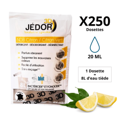 JEDOR 3D - CITRON - [250X20ML] - Détergent / Désinfectant en Dosettes