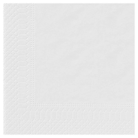 Serviettes Ouate 29x29 cm - Blanc - Lot de 3200 - 1 pli - Vue de face