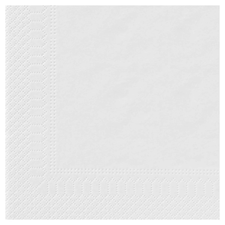 Serviettes Ouate 29x29 cm - Blanc - Lot de 3200 - 1 pli