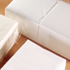 Serviettes Blanches 1 Pli 30x30 cm - Carton de 5000