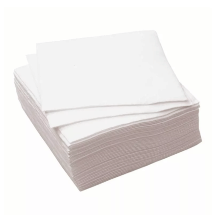 Serviettes de Table Blanches - Micro-Gaufrées 38x38 - Lot de 1200