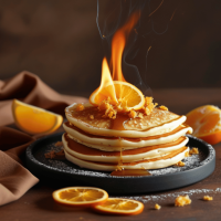 Crêpes suzette flambées au Secret de Flambage BIO Cookal RHUM
