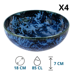 Poke Bowl - Shan – Élégance et Authenticité en Porcelaine (Ø18CM) - Vue Générale et Caractéristiques