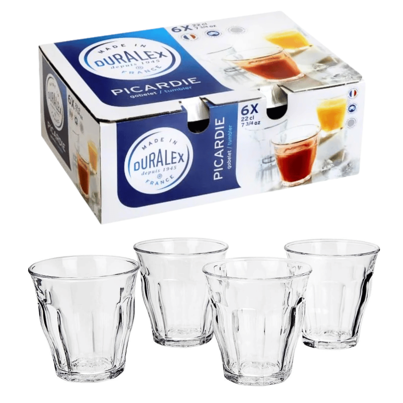Colored Tumblers - Le Picardie® Mixed Set of 4 | Duralex USA