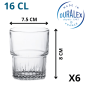 Verre à Eau Empilable 16 cl Duralex - Élégance et Robustesse