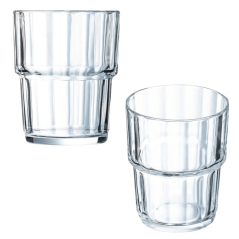 Verre Norvège Arcoroc 20 cl - Robustesse - Lot de 6 - Vue double verre