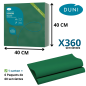 Serviette Bio Dunisoft® 40 x 40 cm Vert Foncé - Élégance