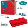 Serviette Bio Dunisoft® - (40x40 cm) - Rouge