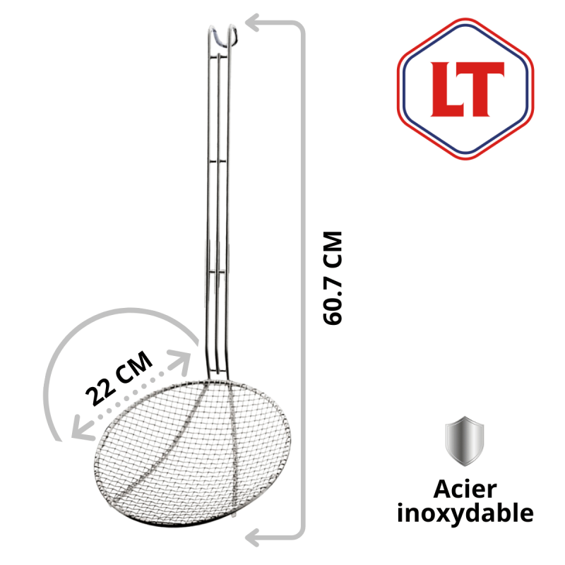 Araignée Inox Ø22 cm - Ustensile de Cuisine professionnel