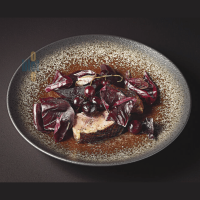 Assiette en porcelaine Terre d’Ombre Ø27 cm - Design unique et raffiné