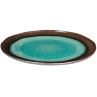 Assiette collection Iris - Design artisanal et finition émail réactif