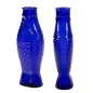 Bouteille Fish & Fish - Verre Pressé Bleu Marine 1L | Carafe | Serax