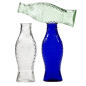 Bouteille Fish & Fish - Verre Pressé Transparent 1L | Carafe | Serax