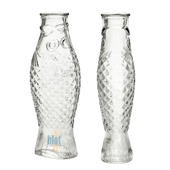 Bouteille Fish & Fish - Verre Pressé Transparent 1L | Carafe | Serax