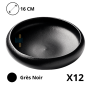 Mini Assiette Creuse Nuit Gourmet Ø16 cm - Grès Noir Satiné