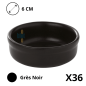 Mini Ramequin BLACKSTONE 4 cl - Ø6 cm | Grès Noir Satiné