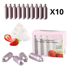 Capsules ISI N₂O 8,4 g - Boîte de 10 pour siphons à chantilly