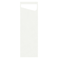 Sacchetto® Slim Blanc avec Serviette Dunisoft® - 7 x 23 cm